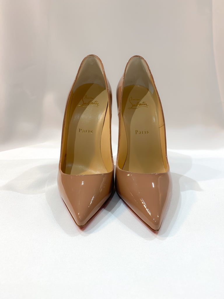 Christian Louboutin So Kate 120 Patent Leather In Nude