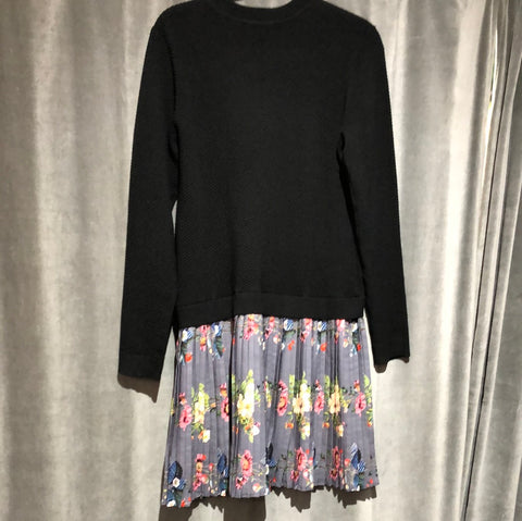 Ted Baker Izitaa oracle knit sweater dress with pleated bottom