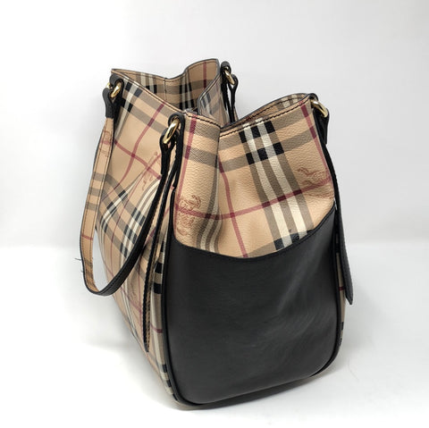 Burberry Haymarket Small Canterbury Tote Bag