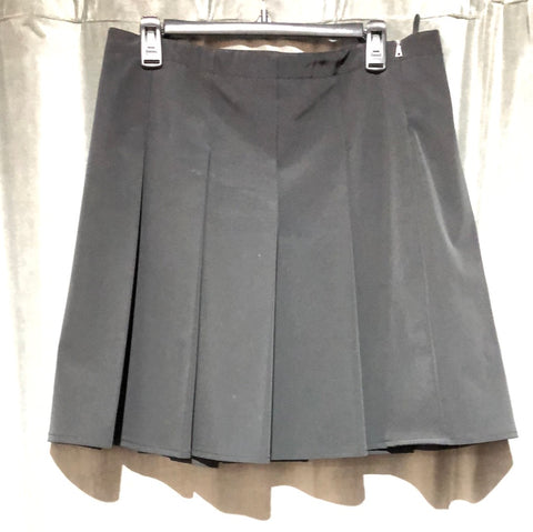VINTAGE: Prada Black Pleated Knee-Length Skirt