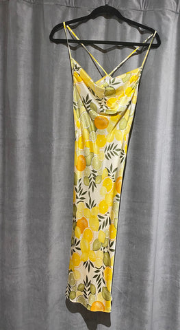 Diane Van Furstenberg Citrus Silk Slip Dress