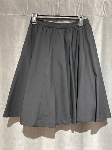 Alice and Olivia Cotton Elastic Waist Pleated Full Skirt