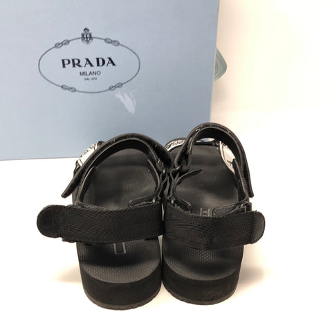 Prada Black and white Nomad Sandals