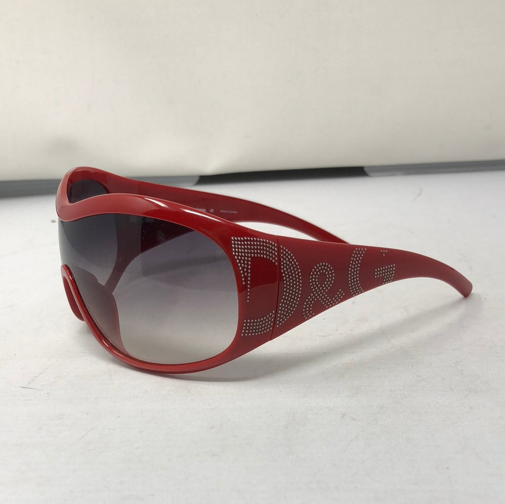VINTAGE: D&G red plastic 8008 racer sunnies