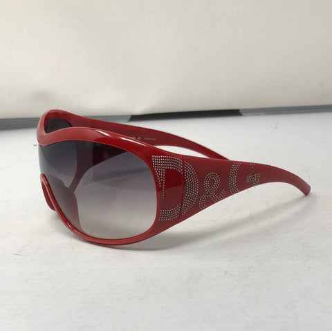 VINTAGE: D&G red plastic 8008 racer sunnies