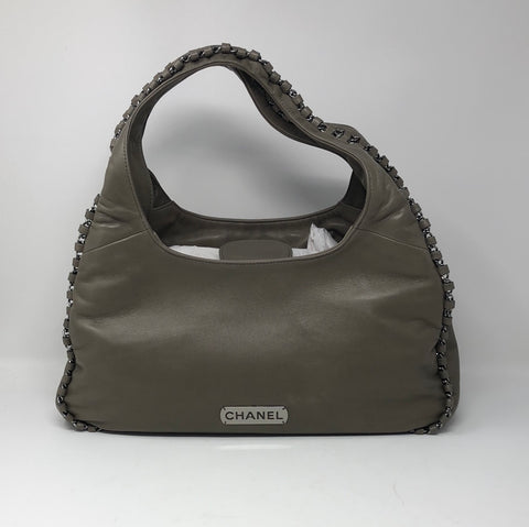 Chanel Medium Grey Chain Around Shoulder Bag