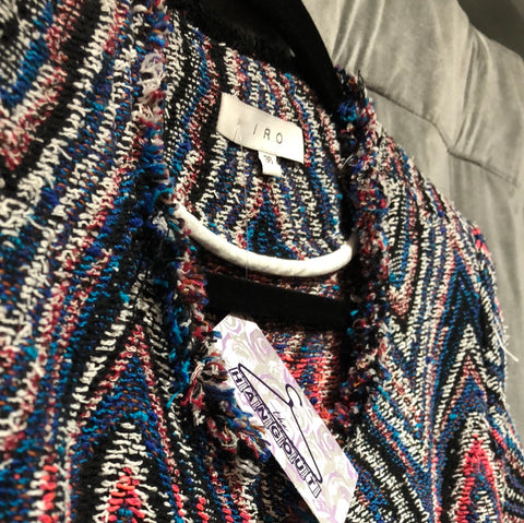 IRO Multicolored Tweed ZigZag Blazer