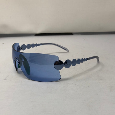 VINTAGE: Christain Dior Millenium Shield Sunnies (Light Blue)
