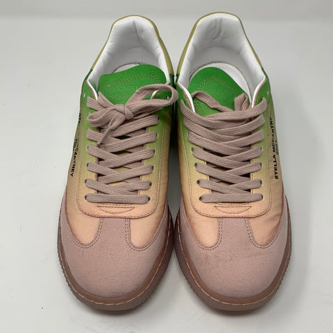 Stella McCartney Pink and Green Ombre Nylon Sneaker