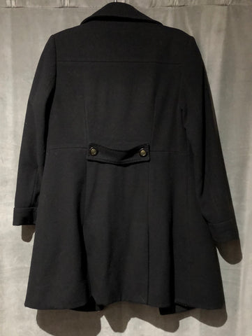 Diane von Furstenberg Black Double Breasted TrenchCoat