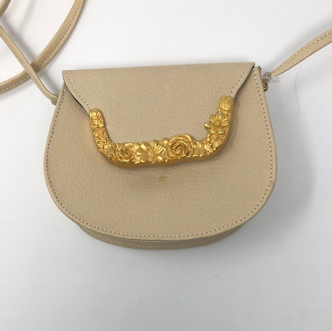 Vintage: Glen Miller for Ann Turk Beige Mini Bag with Gold