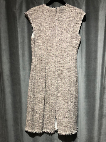 Rebbeca Taylor Cap Sleeve Tweed Straight Dress