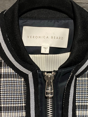 Veronica Beard Plaid Bomber Jacket