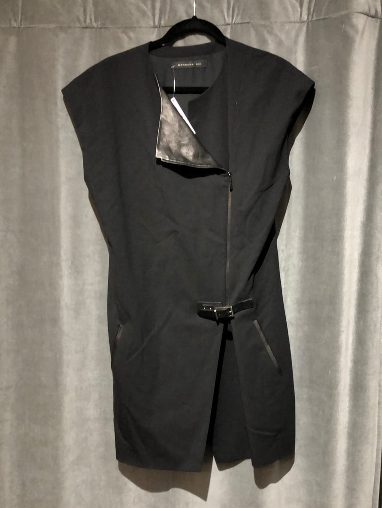 Barbara Bui Black Sleeveless Dress with Buckle