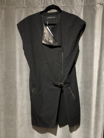Barbara Bui Black Sleeveless Dress with Buckle