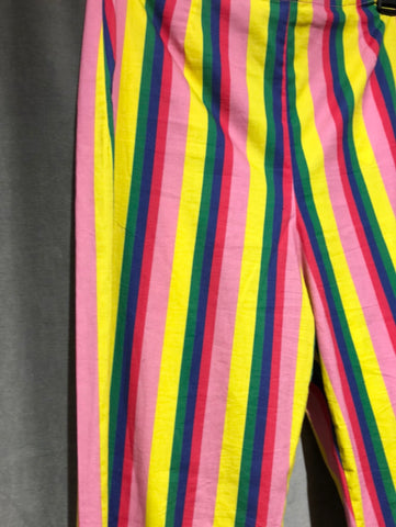 STAUD Multi-color cotton stripped pant