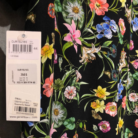 Gerard Darel Black Floral Short sleeve 