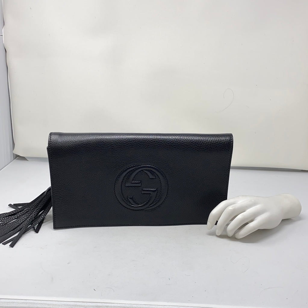 Leather clutch bag Gucci Black in Leather - 14184416