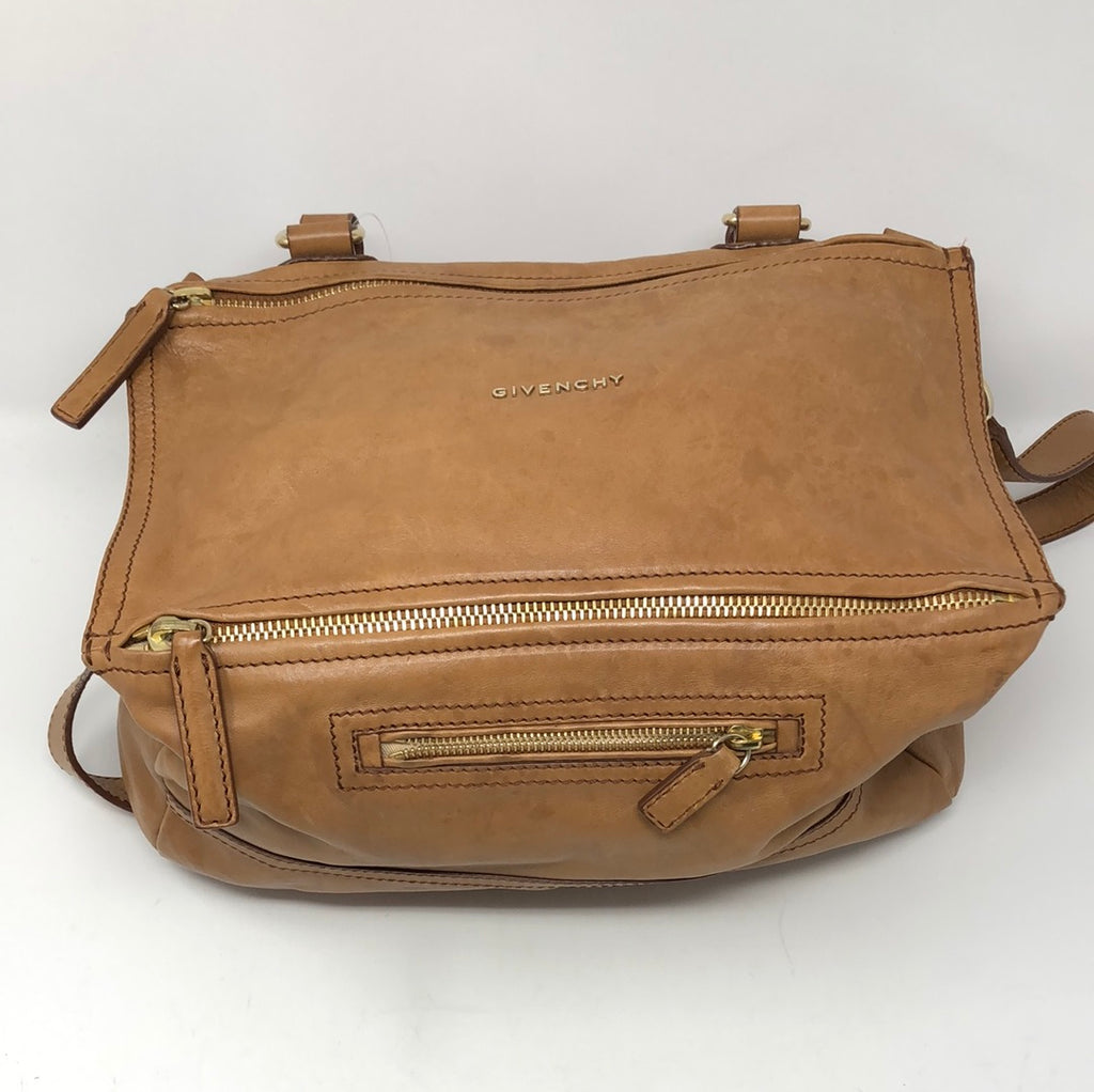 GIVENCHY Tan Leather Medium Pandora bag
