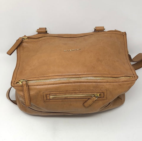 GIVENCHY Tan Leather Medium Pandora bag