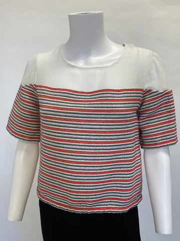 Sandro Cropped Croisette' Top