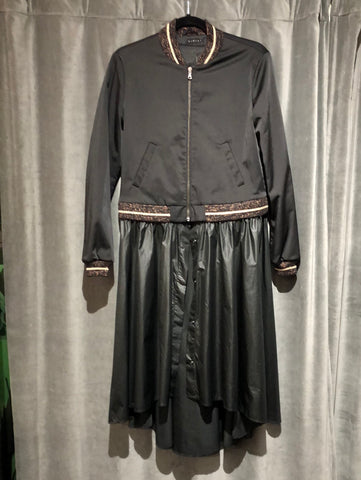 Sisley Bomber Jacket with Removable Bottom Drape