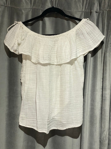 Redhaute White Short Sleeve Top