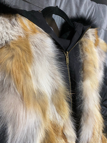 Moose Knuckles Reversible Fur Hooded Coat