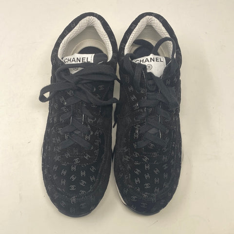 Chanel Black CC Sneakers