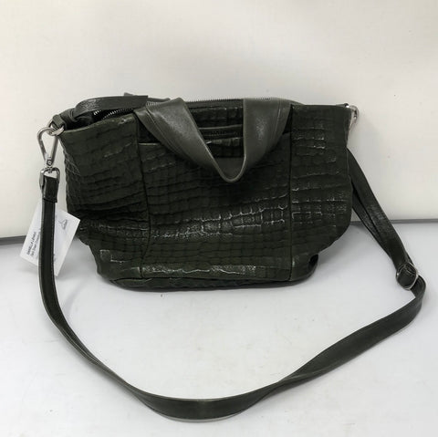 Daniella Lehavi Dark Green Crossbody Textured Leather Bag