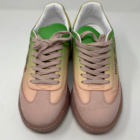 Stella McCartney Pink and Green Ombre Nylon Sneaker