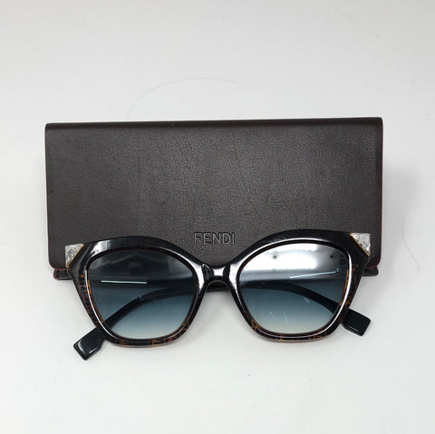 Fendi FF Sunnies with Crystal Cat Eye