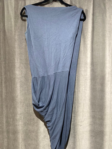 Vivienne Westwood Anglomania Slate Blue Asymmertrical Maxi Dress