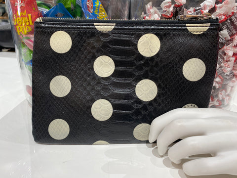 Marc Jacobs Croc Embossed Polka Dot Pouch