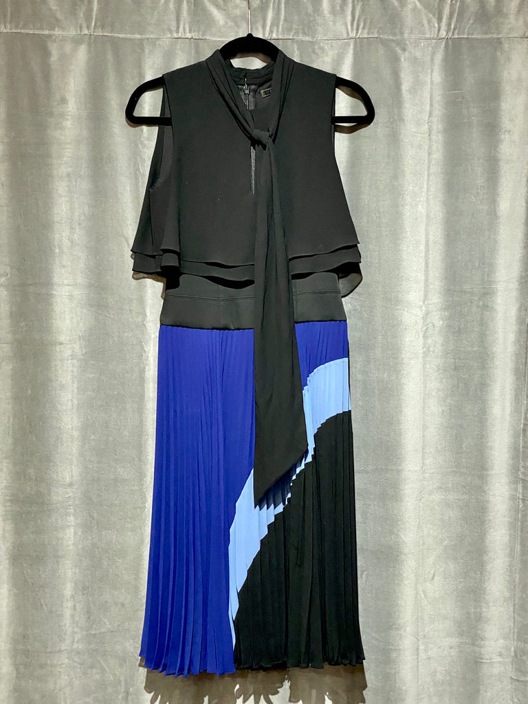 BCBGMaxAzria Sleeveless Dress with Pleated Bottom