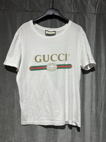 Gucci Womens White Logo T Shirt