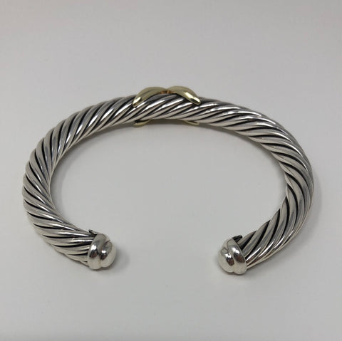 David Yurman X Bracelet with 14K Gold
