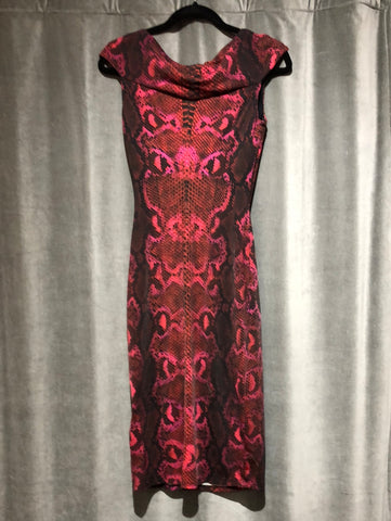 Vintage: Roberto Cavalli Pinks and Red Snakeskin Slinky