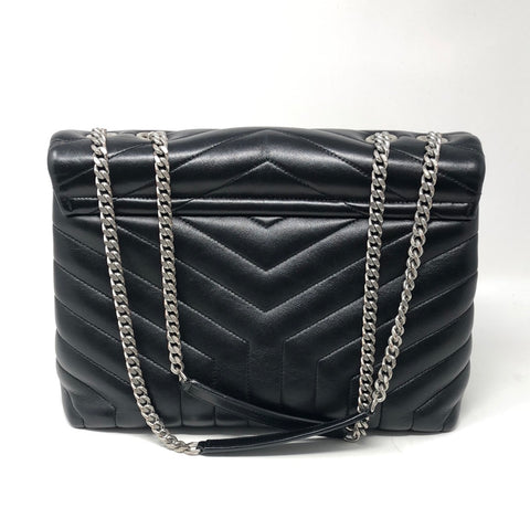 YSL Black Medium Matelesse Lou Lou Bag
