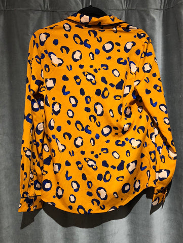 Phillip Lim x Target Burnt Orange blue cheetah print blazer