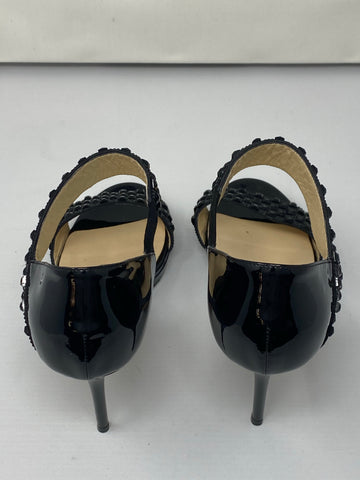 Jimmy Choo Elastic Strap Sandals with Black Studs