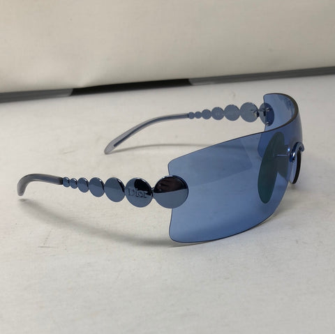 VINTAGE: Christain Dior Millenium Shield Sunnies (Light Blue)