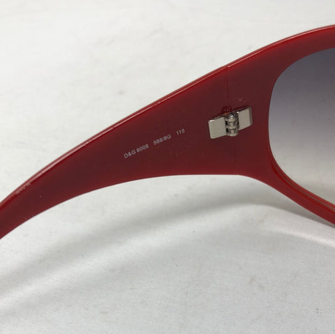 VINTAGE: D&G red plastic 8008 racer sunnies