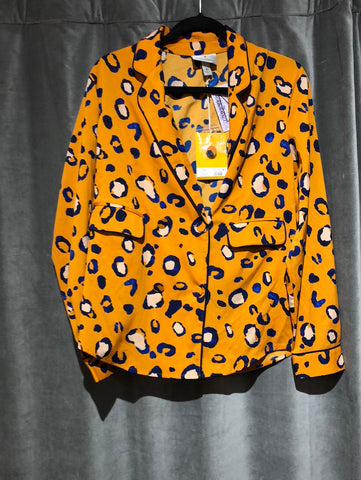 Phillip Lim x Target Burnt Orange blue cheetah print blazer