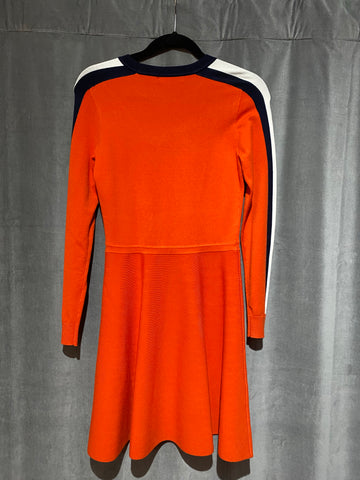 Karen Millen Long Sleeve Knit Fit and Flare Dress