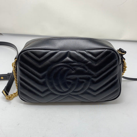 Gucci GG Marmont Black Small Matelasse Shoulder Bag