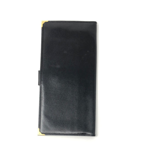 Vintage: Fendi Black Large Leather Travel Wallet