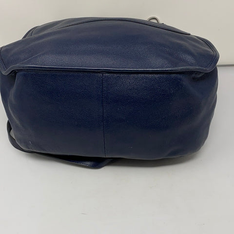 Vintage: Longchamp Navy Leather Crossbody Bag