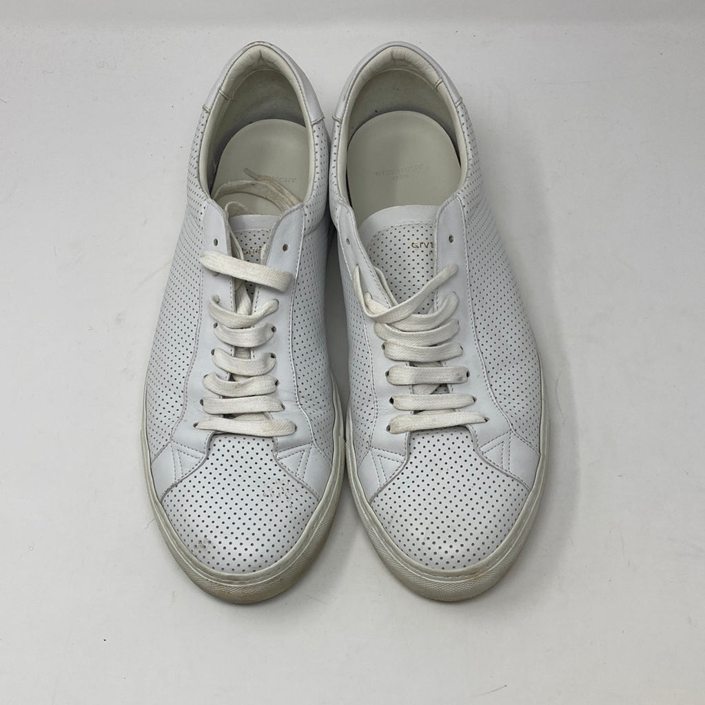 Givenchy White Perforated Leather Sneaker