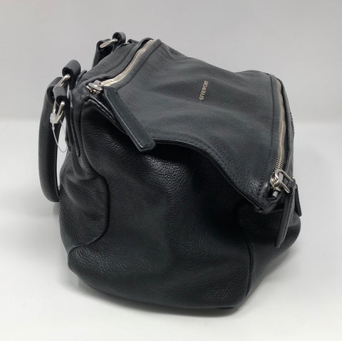 Givenchy Black Leather Medium Pandora with Silver Hardware